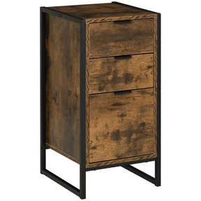 Industrial 3-drawer storage chest