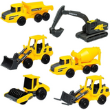 Maisto Mini Working Machines Volvo Construction Set M12376 – Die-Cast Vehicles with Signs and Barriers