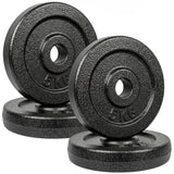 SPORTNOW Weight Plates Set, 4 x 5kg Metal Discs with 1"/2.5cm Hole – Dumbbell & Barbell Plates for Home Gym