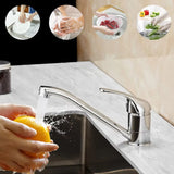 Modern Compact Kitchen Sink Mixer Tap with Swivel Spout, Single Lever and Solid Brass Body – Mono Chrome
