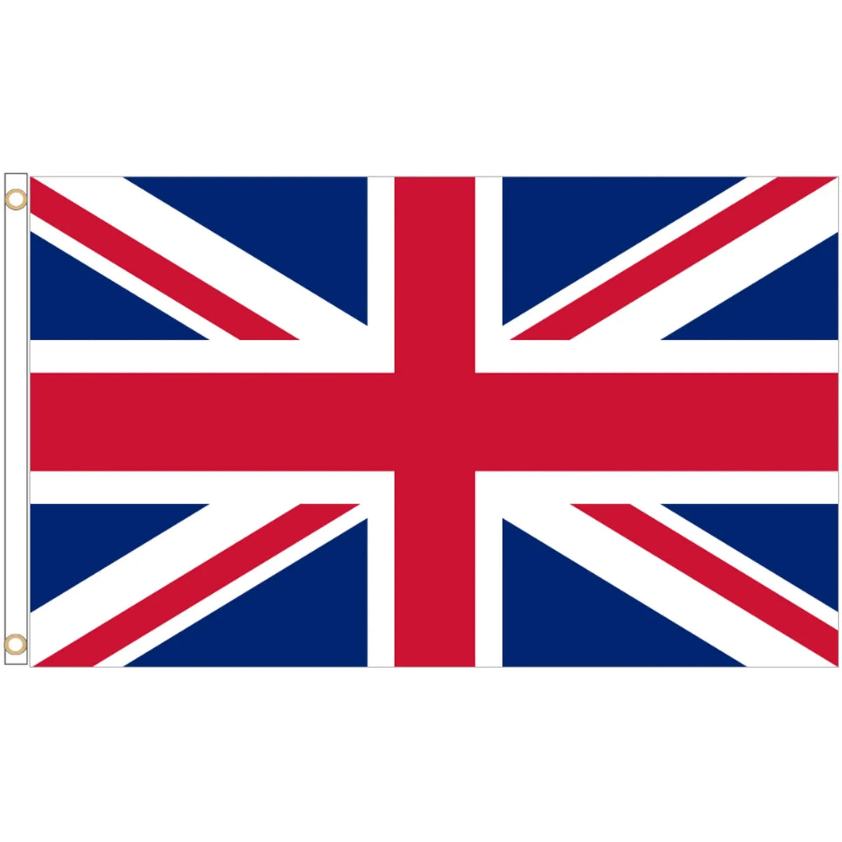 Union Jack UK Flag, 60 x 90 cm (2 x 3 ft), with Brass Grommets