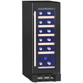 HOMCOM black 19 bottle wine cooler
