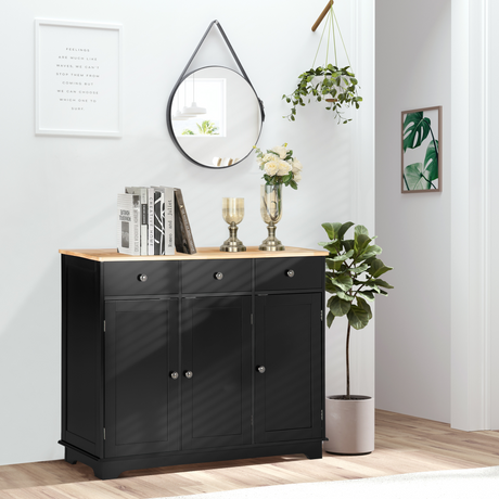 Kitchen storage cabinet with 3 drawers
