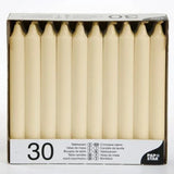MM HOMESTORES Table Candles 8" Pack of 30 – Dining & Home Decor, Cream