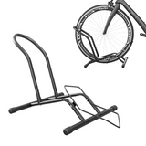 SPORTNOW Bike Stand Floor Storage Rack with Automatic Lock – Indoor Garage Bicycle Parking, Black