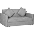 HOMCOM light grey 2 seater sofa bed