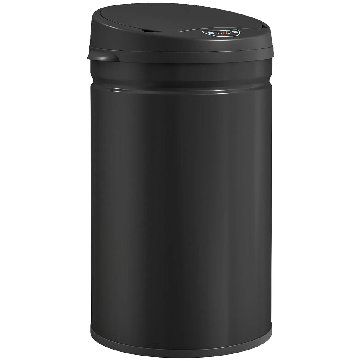 HOMCOM 30L Stainless Steel Sensor Bin with Soft-Close Lid – Touch-Free Kitchen Rubbish Bin, Black