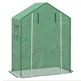 Outsunny Replacement PE Greenhouse Cover for 845-511 with Roll-Up Door & Mesh Windows – Green