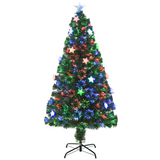 5ft pre-lit fibre optic Christmas tree with star lights