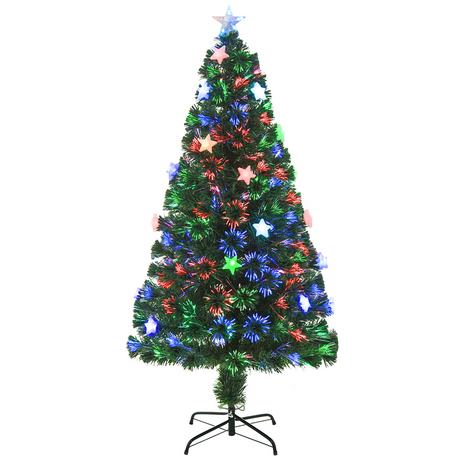 5ft pre-lit fibre optic Christmas tree with star lights