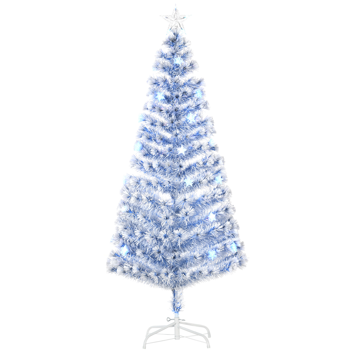 HOMCOM fibre optic Christmas tree with LED lights