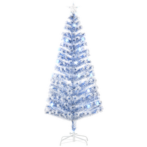 HOMCOM fibre optic Christmas tree with LED lights