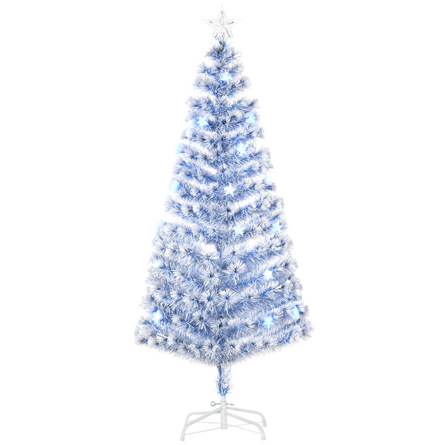 HOMCOM fibre optic Christmas tree with LED lights