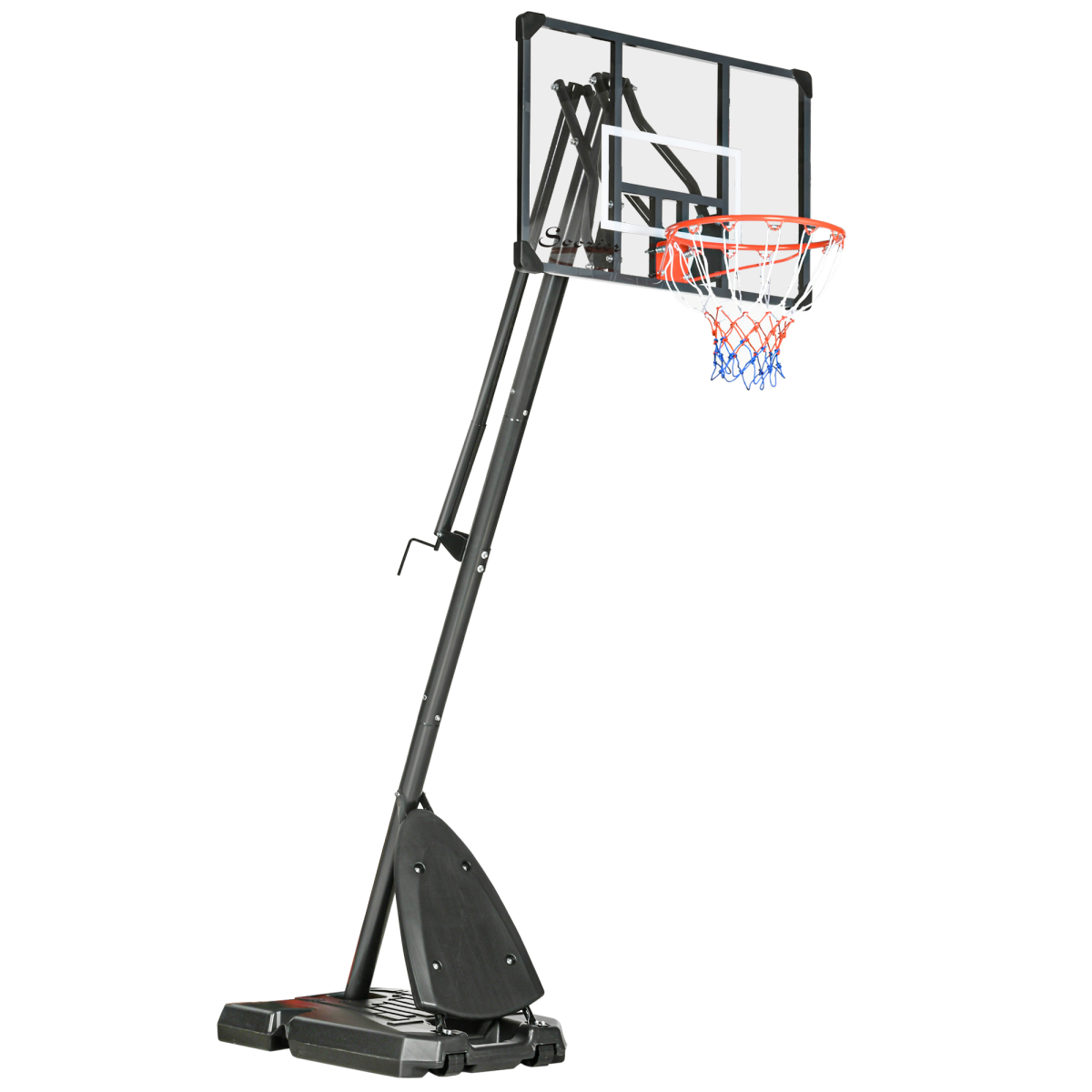 SPORTNOW Adjustable Basketball Hoop with Weighted Base & Wheels, 2.4–2.9m – Freestanding Basketball Stand