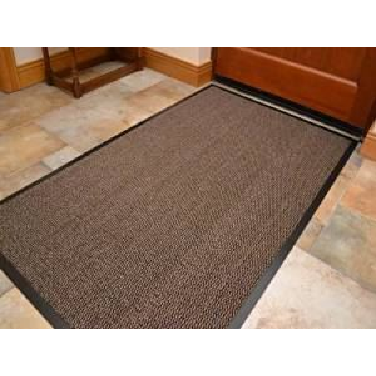Heavy-Duty Barrier Mat 60 x 180cm with Non-Slip Rubber Backing – Dirt Trapping Entrance Mat, Brown