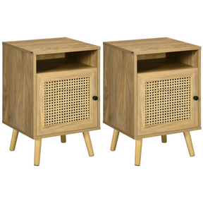 Rattan bedside table
