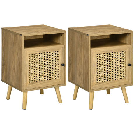 Rattan bedside table