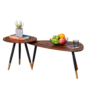 Walnut nesting coffee tables