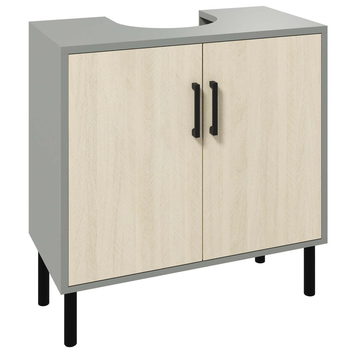 kleankin under sink bathroom basin cabinet