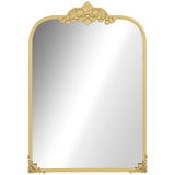 HOMCOM Wall Mirror, Decorative Baroque Mirror with Metal Frame, for Bedroom and Living Room, 60 x 87 cm