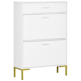 Modern hallway shoe cupboard with flip drawers