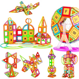 110 Piece Magnetic Building Blocks Set with Carrying Case – Educational Construction Toy for Kids