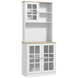 183cm sideboard with grid glass doors
