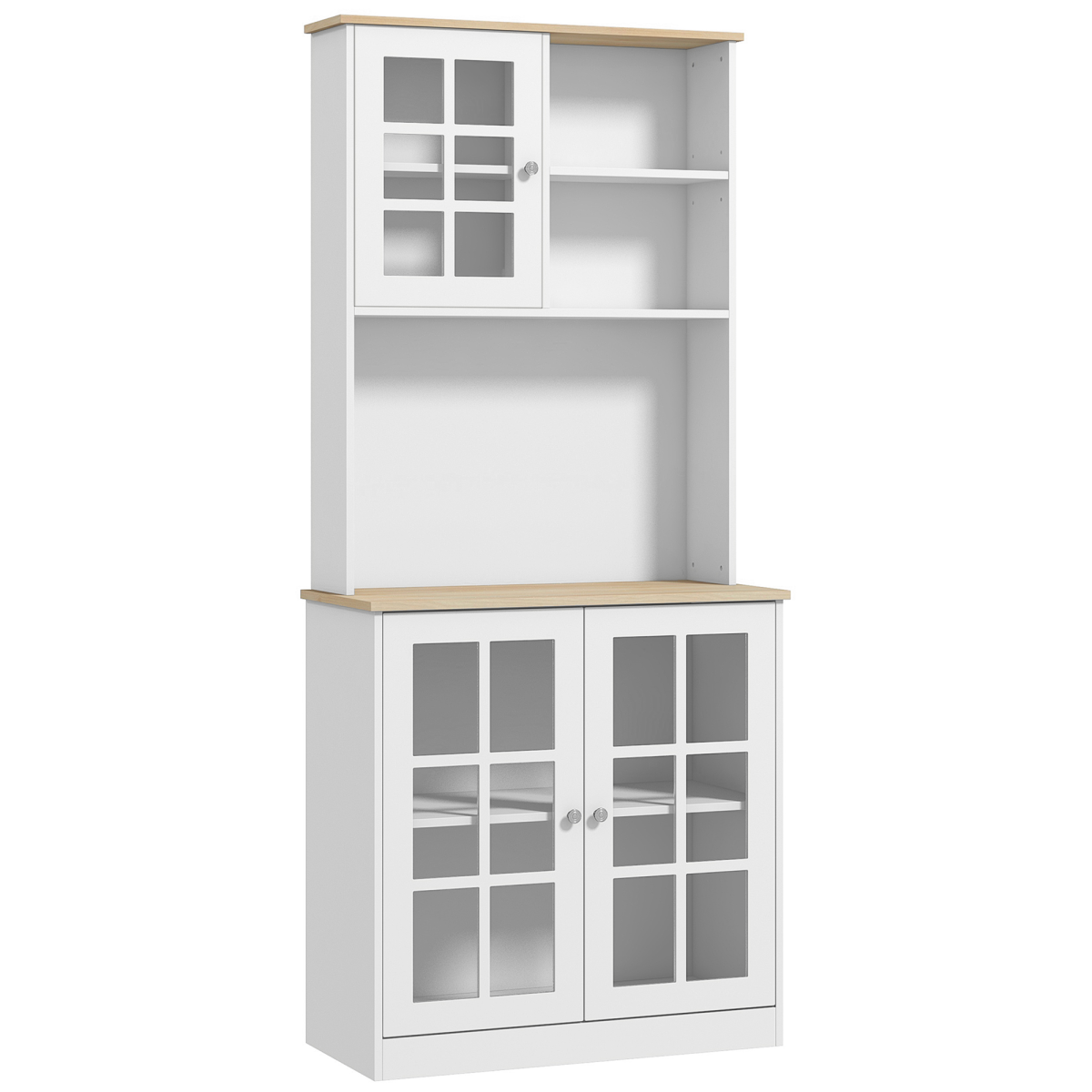 183cm sideboard with grid glass doors