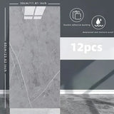 Marble-Pattern PVC Wall Stickers – Self-Adhesive Waterproof Decor for Kitchens & Bathrooms, 12 Pieces