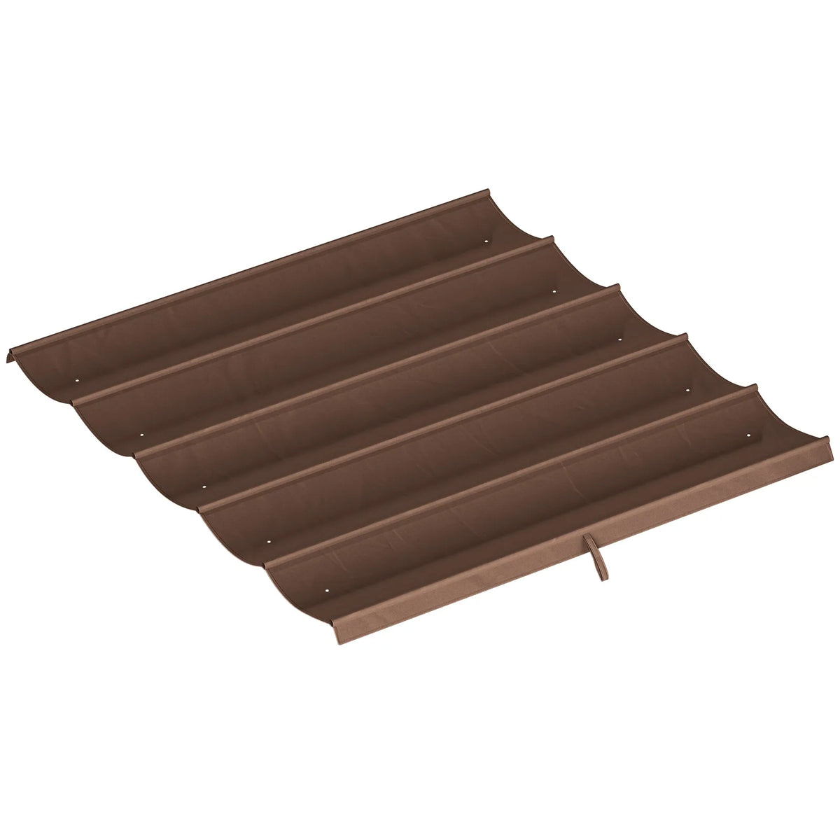 Outsunny Pergola Replacement Canopy, 2.55 x 2.5 m Polyester Cover for 3 x 3 m Frame – Roof Top Only, Brown