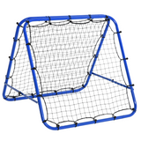 HOMCOM Football Rebounder Net with Adjustable Angles & Stability Anchors – Foldable Training Target Goal