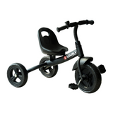 HOMCOM Kids Tricycle with 3 Wheels, Metal Frame & Adjustable Seat – Toddler Ride-On Trike for 18+ Months, Black
