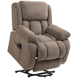 HOMCOM Electric Riser Recliner Chair with Vibration Massage, Heat & USB Port – Lift Armchair, Light Brown