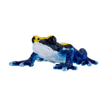 Mojo Blue Poison Dart Frog Figurine, Hand-Painted Rainforest Amphibian Toy