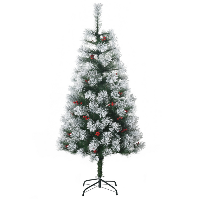 5ft artificial Christmas tree with red berries
