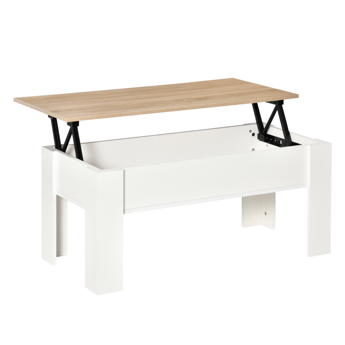 Lift-top coffee table with storage