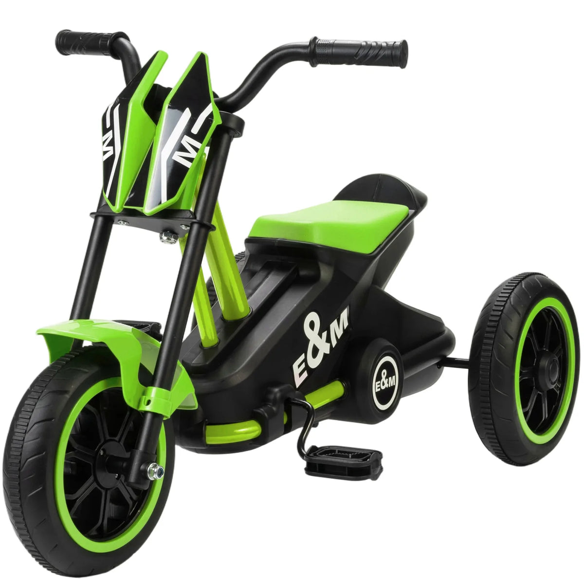 AIYAPLAY Kids Tricycle Baby Trike with Steel Frame – 3 Wheel Toddler Balance Bike for Indoor & Outdoor, Green