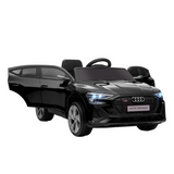 HOMCOM Audi E-tron 12V Electric Ride-On Car with Remote Control, LED Lights & Music – Kids, Black