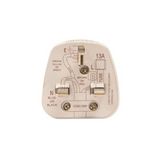 Daewoo 13 Amp 3 Pin Plug – Standard UK Mains Plug with Ergonomic Design, White