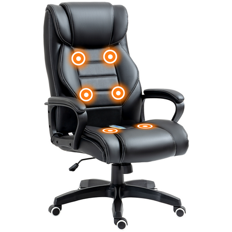 Black executive massage office chair
