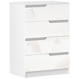 HOMCOM white 4 drawer chest