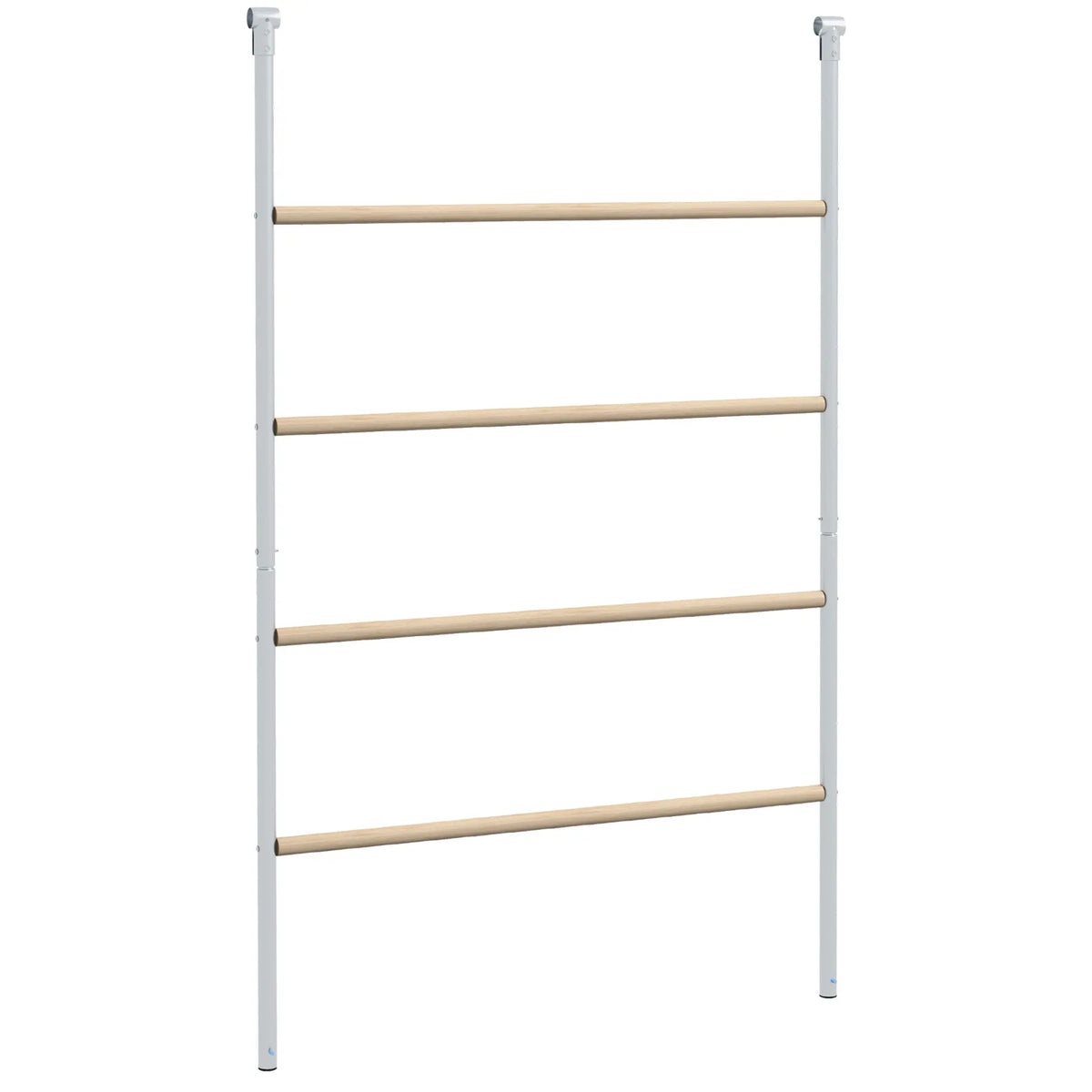 PawHut Chicken Perch Roosting Ladder with Four Tiers – Wooden and Galvanised Steel Jungle Gym for Coop, Backyard Farm