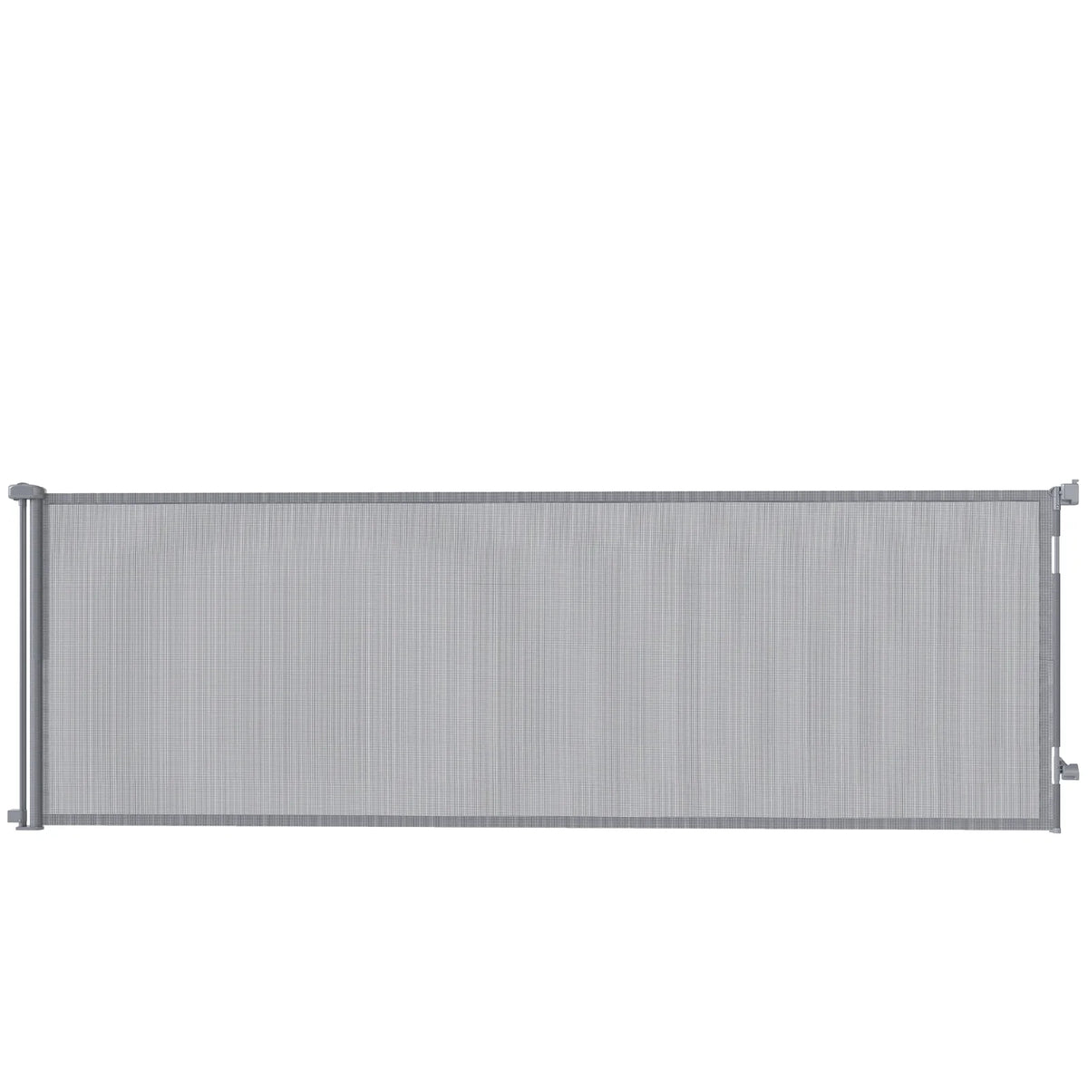PawHut Retractable Dog Gate, Extends to 300cm Wide x 104cm Tall – One-Hand Mesh Gate for Stairs