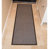 Barrier Mat with Non-Slip Nitrile Rubber Backing, 90 x 150cm – Dirt Trapping Entrance Mat, Brown