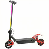 AIYAPLAY Foldable Kids Electric Scooter with LCD Display and Dual Shock Absorption – 15 km/h, Ages 6–14, Red