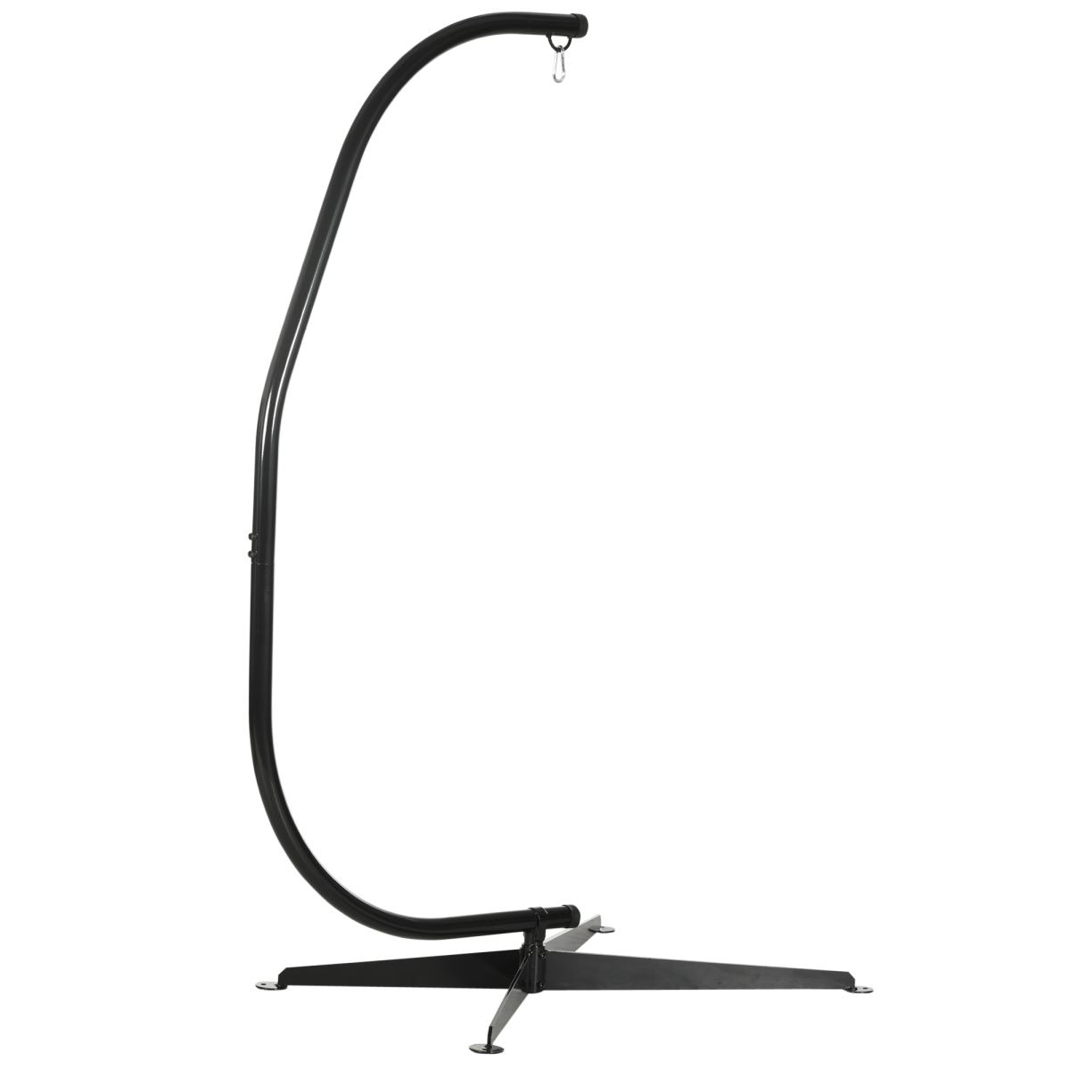 Outsunny Heavy Duty Metal C-Stand for Hammock Chair with 360° Rotation – Indoor or Outdoor, Stand Only