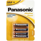 Panasonic AAA Alkaline Batteries, Pack of 4 – Box of 12 Packs (48 Batteries)