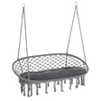 Macrame hanging hammock chair