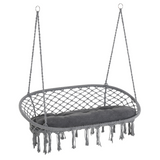 Macrame hanging hammock chair