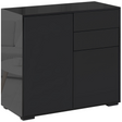 Black gloss side cabinet